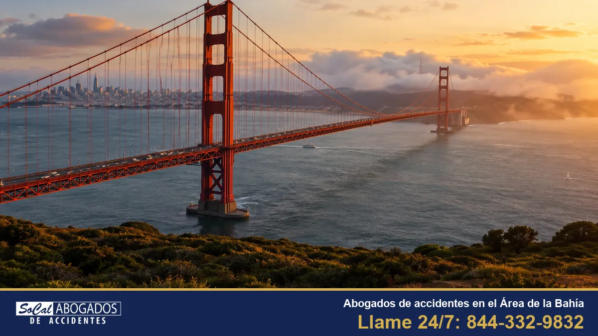 Abogados de accidentes en el Área de la Bahía de San Francisco: el puente Golden Gate, en el Área de la Bahía