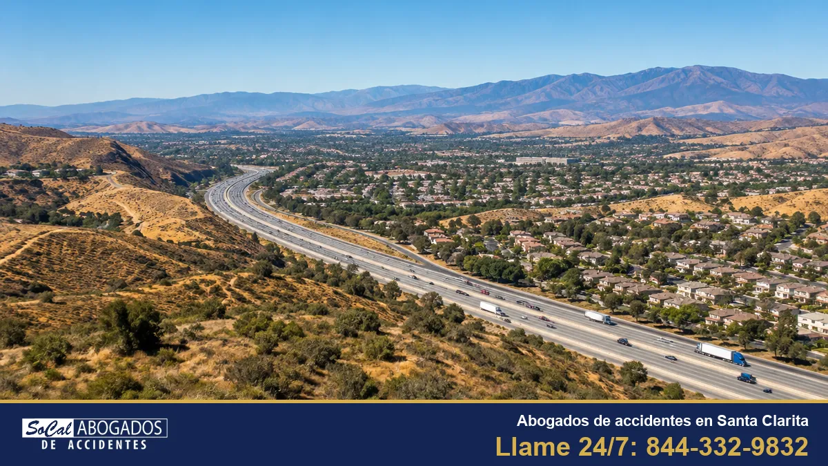 Abogados de accidentes en Santa Clarita: la autopista 5 cruzando el valle de Santa Clarita
