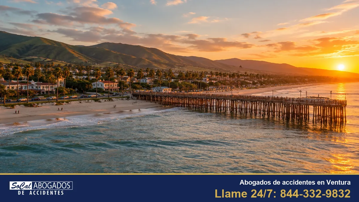 Abogados de accidentes en Ventura: el muelle de Ventura al atardecer